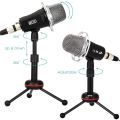 TONOR Condenser Microphone for Computer with Tripod Mic Stand, Plug and Play on Windows, Mac, iPhone and Android, 3.5mm Desktop Microphone for YouTube, Podcast, Streaming, Gaming, Recording, Conferencing ORIGINAL UK ZONE STOCK. 