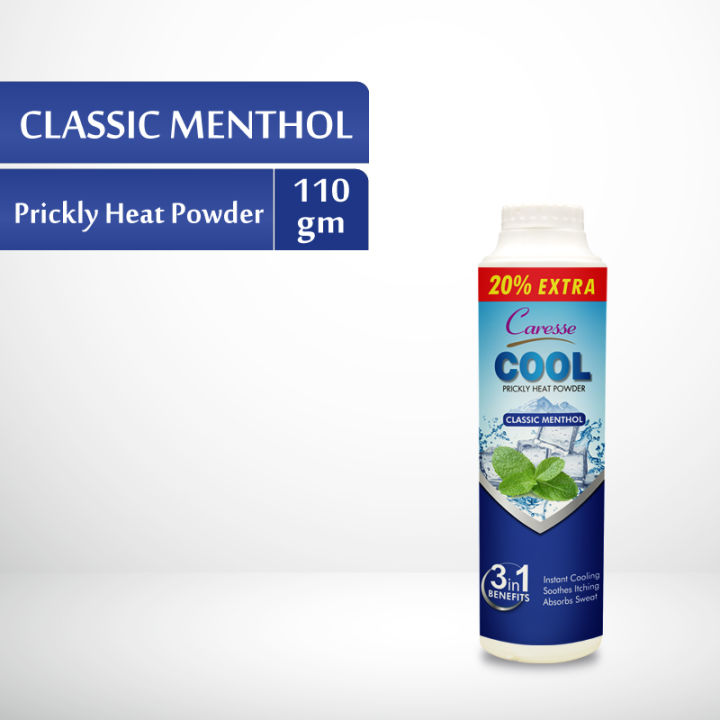 Caresse Cool Prickly Heat Powder - Classic Menthol (110gm)