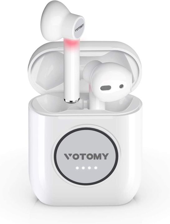TWS Wireless Earphones VOTOMY Bluetooth Earphones in Ear 5.0 with 3D stereo microphone touch control 48H playing time Wireless Earbuds with portable charging case for Android/