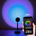 phone app & Remote control USB Sunset Projector Light RGB Variable Light Sun Rainbow Projector LED Night Light Colorful Lights By Elight. 