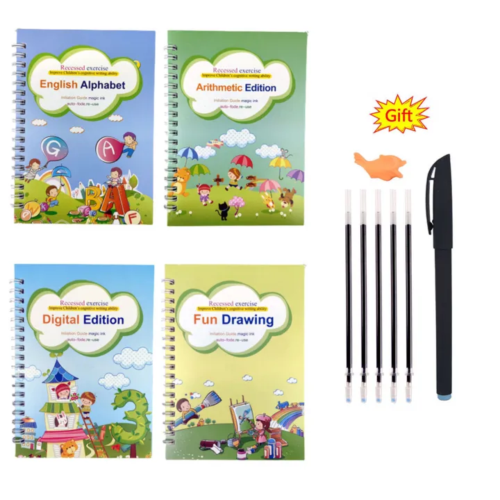 Sank%20Montessori%20Reusable%20Magic%20Book%20Children%20Handwriting%20Practice%20Book%204Magic%20Books%20+%201Magic%20Pen%20+%2010Refills%20+%201Grip%20Children's%20Calligraphy%20Copybook%20Magic%20Writing%20Calligraphy%20Handwriting%20Copybook%20Set%20With%201%20Magic%20Pen%20-%20Image%205