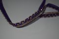 Fancy curve design piping with crystal laces for clothes/for ladies kurtis,trousers and dupattas/3 Gazz. 