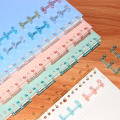 3-hole Loose Leaf Binders DIY Combs 5 Colors Book Rings Snap Translucent Binding Spines for Diary Scrapbooking School Supply. 