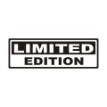 3.6 cm x 10.4 cm popular Text "LIMITED EDITION Black" car sticker Window,Body and decal vinyl auto laptop, motorcycle sticker. 