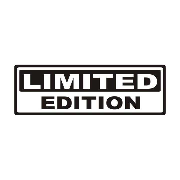 3.6 cm x 10.4 cm popular Text "LIMITED EDITION Black" car sticker Window,Body and decal vinyl auto laptop, motorcycle sticker