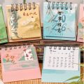 Useful 2026 Mini Desktop Paper Calendar Multi-function Chinese Style Planner Scheduler Yearly Notebook Agenda Organizer Home Office Supplies. 