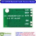 12V CA6928 Bluetooth Audio Receiver Module with High-Fidelity Stereo Sound and Wide Compatibility by Electrica. 