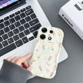 VRQR Soft Wavy Edge Phone Case For infinix Smart 7 Back Cover Full Screen Beautiful Flowers Pattern Cover infinix Smart 7 HD X6515 X6516. 