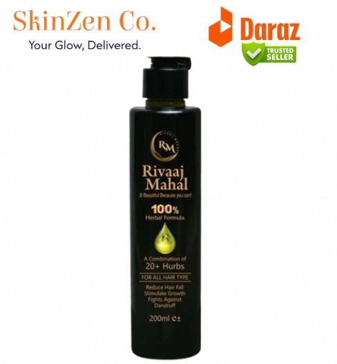 Rivaaj Mahal Hair Oil (200ml) – Ultimate Hair Care Solution for Men & Women – Prevents Hair Fall, Eliminates Dandruff, Promotes Growth & Adds Shine