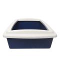 1410 Pet litter tray with scoop 14'' x 10'' inch (Cat Litter Box, Litter Pan Cat Toilet) Open Type Smooth Plastic Tray NON-STICK Coating - Size Medium. 