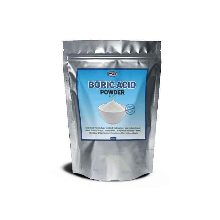 Boric Acid Powder 200g, Pure & Fine Multi Purpose Powder for Cockroach/Pest control, Carrom Board Powder,