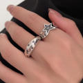 Vintage Woman Trend Ring Adjustable Finger Ring Irregular Girl Jewelry Y2k Accessories Star Jewelry Punk Retro. 