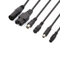 DC 5.5MM To 3P GX16 3-Pin XLR RCA IEC 3P GX12 DC 8MM Connector Cable Adapter For Scooter Electric Bike Charger Accessories Plug. 