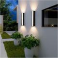 Outdoor LED Wall Lamp Light Up Down Wall Sconce IP54 Waterproof Aluminum Porch Light 3000K Warm White Exterior Lighting for Patio Entryway Garden Balcony and Garage. 