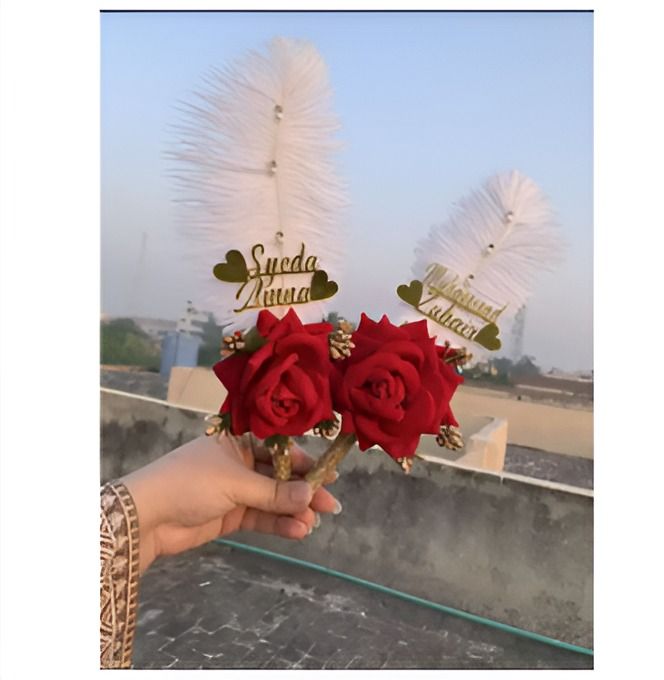 Red Roses Customized Customized Red Rose Nikkah Pen | Wedding Gifts | Daraz.pk