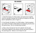Trodat 4912 Self inking Custom Rubber Stamp Using for paper and card with blue or black ink. 