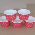 [100pcs/pack] Disposable Ice Cream Scoop Paper Cup (80ml/3oz). 