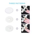 【shengxiong6525】Fondant Cut Lace Roller Set Strip Cutter Sugar Craft Tool Cake Decoration Rolling Pin Embosser Baking. 