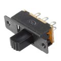 10 Pcs SS22F25-G7 2 Position DPDT 2P2T Panel Mount Mini Slide Switch Solder Lug. 