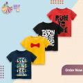 Pack of 3 Cotton Printed T Shirts For Kids. 