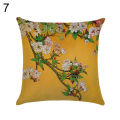 NYT Linen Flower Bird Tree Throw Pillow Case Cushion Cover Home Sofa Cafe Car Decor. 