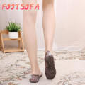 OIMG Women Summer Slippers Sparkling Jelly Shoes Baotou High Elastic Shoes. 
