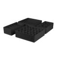 Drawer Organizer Set of 4 Sturdy white Drawer Organizer to sort Your bedroom, Wardrobe and Drawer - Tidy Up Your Space with our Collapsible Clothes Organizer for Shirts, Ties, Socks, Bras, Underwear. 