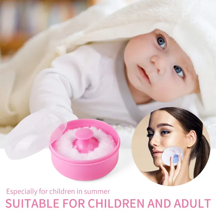 Baby%20Soft%20Face%20Cosmetic%20Powder%20Puff%20talcum%20powder%20Sponge%20Box%20Case%20Container%20-%20Image%202