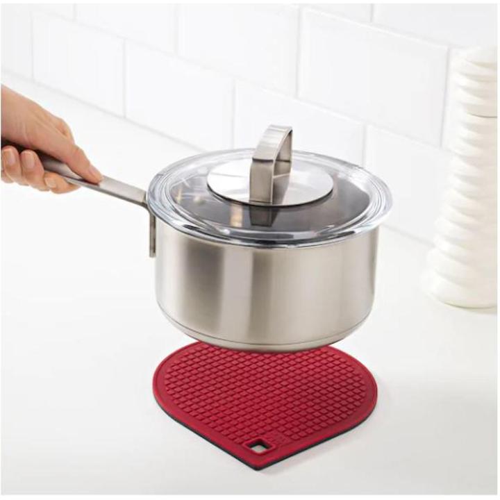 IKEA 365+ GUNSTIG Pot stand, magnetic, red, dark grey
