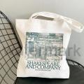Shakespeare and Company Totes Daunt Books Tote Bag Canvas Shoulder Bag Aesthetics Shopping Bag Handbags Library Bag Back To Gift PCardiaCP. 