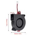 5015 Fan 24v 50X50X15mm Blower Radial Cooling Fan DC Brushless 30cm Cable for 3D Printer Heat Sink. 