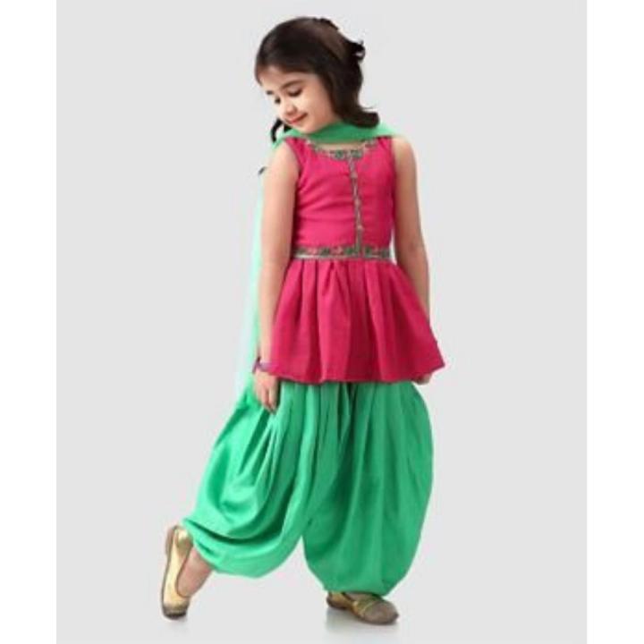 Baby girl lawn frock with patlya shlwar  for summer-Premium quality lawn dress for 1 to 7 years baby girl