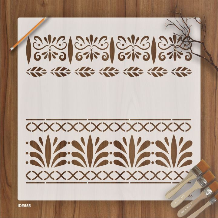 Greek Pattern Stencil Used for Wall Border DIY Painting Scrapbook Coloring Embossing Album Decorative Template.