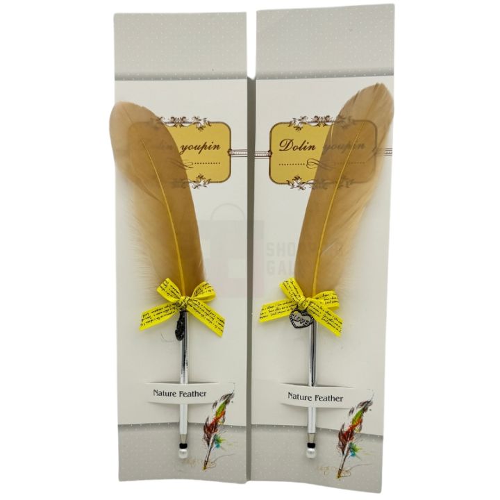 PACK OF 2 NIKKAH PEN - GOLDEN FUR NIKKAH PEN