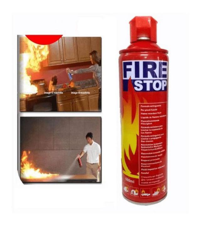 Foam Stop Fire 500ml – Portable Fire Extinguisher Spray | Quick Fire ...