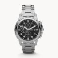 Fossil FS4542 Chronograph Stainless Steel Wrist Watch for Men. 