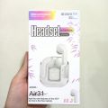 Air31 Wireless Crystal Transparent Bluetooth Earbuds with High-Quality Sound and Touch Sensor. 