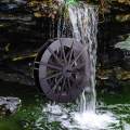 Water Fountain Rotation Wheel DIY Water Wheel Model Fountain Feng Shui Wheel 8cm. 