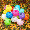 Hanging Paper Lanterns For Birthday, Wedding, Bridal Shower & Other Party Event Decorations, 1 piece Large Pleated Round Colorful Paper Lanterns, Home Decoration, Chinese Japanese Hanging Accordion Lantern, Baby Shower Festival Supplies, 10 inch or 12 in. 