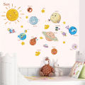 education solar system planets wall sticker space universe kid room decor decal Podazz. 