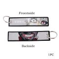 Tokyo Ghoul Keychain Manga Embroidery Key Chain for Motorcycles and Cars Gifts Key Tag Anime Key Chain Key Ring Chaveiro. 