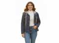 All-Season Style: Women's Denim Hoodie Jacket. 