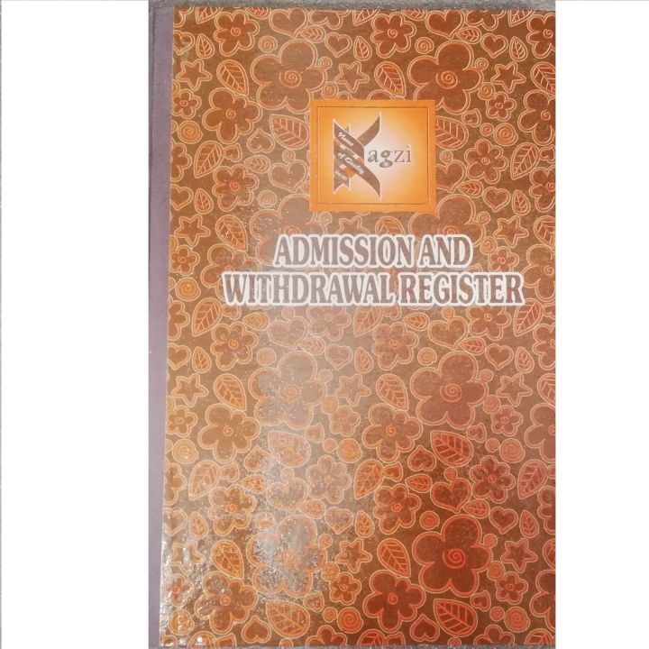 General Admission and Withdrawal Register (G.R Register) General Register for Schools Colleges and Universities in English and Urdu