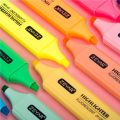 【HOT】 1 PCS 18 Colors Highlighter Marker Pen Water-Based Pigment Single Head Highlight Pen Stationery Office School Supplies. 
