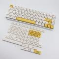 137 Key Honey Milk Keycaps PBT Keyboard Keycap XDA Profile Sublimation Milk White English Mechanical Keyboard Key Cap. 