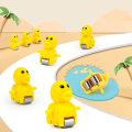 Duck Climbing Stairs Toy Cute Ducks Electric Track Roller Coaster Slide Toy For Kids With Lights And Music. 