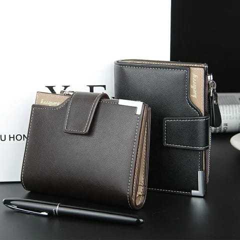 Bentalerry Short Luxury Men Wallets Zipper Coin Pocket Card Holder Male Wallet