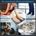 EMS Foot Massager, USB Rechargeable Folding Portable Electric Massage Mat 6 Modes with 9 Intensity Levels. 
