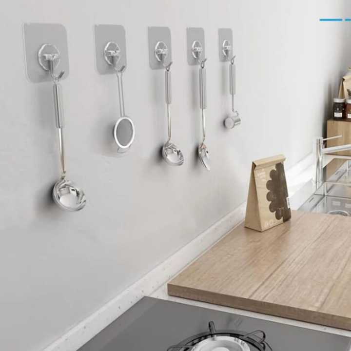 10Pcs%20Pack%20of%20Adhesive%20Suction%20Cup%20Hooks%20stick%20hook%20Heavy%20Duty%20Sticky%20Wall%20&%20Ceiling%20&%20Door%20Nail%20Free%20Clear%20Hook%20for%20Bathroom%20and%20Kitchen%20No%20Scratch%20Waterproof%20and%20Oilproof%20Sticker%20-%20Image%205