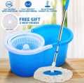 DAILY VIBES  . Magic Spin Mop with Bucket | 360° Rotation | 2 in 1 Wash & Dry System | Height Adjustable | 2 Extra Mop Heads Free   360 Degree Rota. 